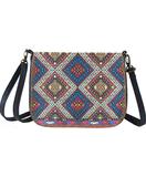 Plitvice Balkan print faux leather cross body bag - Mlavi
 - 1
