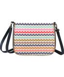 Tulum Mexican print faux leather cross body bag