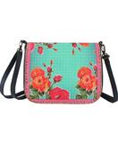 Mexican oilcloth inspired floral print faux leather cross body bag - Mlavi
 - 1
