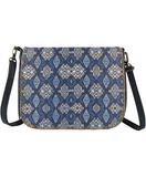 Aisyah Ikat print faux leather cross body bag
