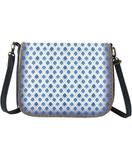Alya Ikat print faux leather cross body bag