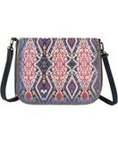 Amalia Ikat print faux leather cross body bag