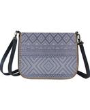 Aya Moroccan print faux leather cross body bag