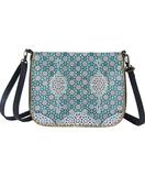 latifa Moroccan print faux leather cross body bag