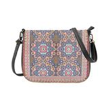 Yousra Moroccan print faux leather cross body bag