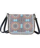 Faiza Moroccan print faux leather cross body bag