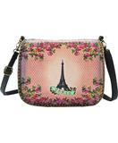 Paris Eiffel tower print faux leather cross body bag - Mlavi
 - 1