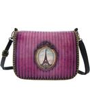 Paris Eiffel tower print faux leather cross body bag - Mlavi
 - 1