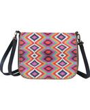 Afet Turkish print faux leather cross body bag