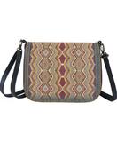 Asuman Turkish print faux leather cross body bag
