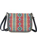 Aydan Turkish print faux leather cross body bag