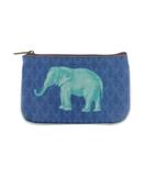 Elephant print faux leather small pouch - Mlavi
 - 1