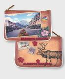 Alberta faux leather printed pouch-deer & Banff