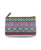 Allende Aztec faux leather printed pouch