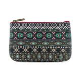 Aztec tribal pattern faux leather printed pouch