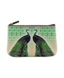 Peacock print faux leather pouch - Mlavi
 - 1
