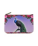 Peacock print faux leather pouch - Mlavi
 - 1