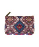 Plitvice Balkan print faux leather pouch
