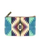 Meteora Balkan print faux leather pouch