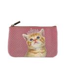 Princess Cat with teara faux leather printed pouch