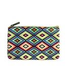 Valentina Mexican print faux leather pouch