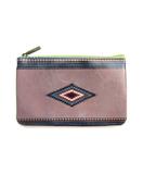 Valeria Mexican print faux leather pouch - Mlavi vegan leather