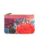 Mariana Mexican oilcloth inspired floral print faux leather pouch - Mlavi
 - 1
