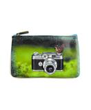 Poetic photography and inspiration quote faux leather pouch-camera