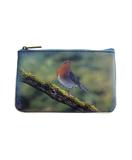 Poetic photography and inspiration quote faux leather pouch-bird