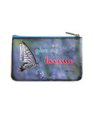 Poetic photography and inspiration quote faux leather pouch-sunset beach - Mlavi
 - 2