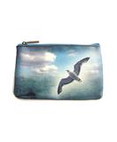 Poetic photography and inspiration quote faux leather pouch-seabird