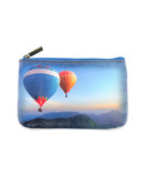 Poetic photography and inspiration quote faux leather pouch-great wheel & hot air balloon - Mlavi
 - 2