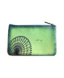 Poetic photography and inspiration quote faux leather pouch-great wheel & hot air balloon