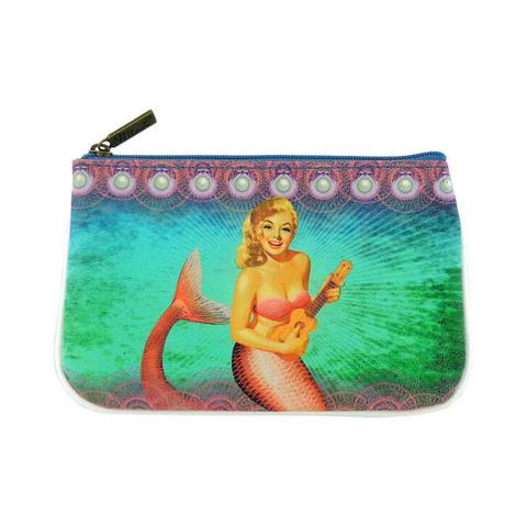 Shop Mlavi's retro pinup gilr style mermaid vegan leather small pouch. Wholesale available at /3e74ba1b4bacd089a58ff5987796ed8e/mlavi-mermaid-themed-vegan-bag-wallet-accessories-wholesale.html