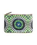 Imane Moroccan print faux leather pouch
