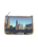 Vintage style New york faux leather pouch-Central park