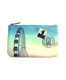 Seattle faux leather pouch-great wheel - Mlavi vegan leather