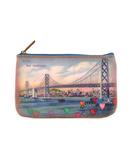 Vintage style San Francisco faux leather pouch-bridge to love