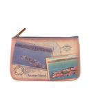 Vintage style San Francisco faux leather pouch-Alcatraz Island