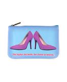 Shoe lovers' fun faux leather pouch-heaven
