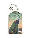  Peacock Faux/Vegan Leather Luggage Tag