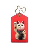 Lucky cat faux leather luggage tag - Mlavi
