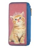 Princess cat with tiara vegan leather card holder - Mlavi
 - 1