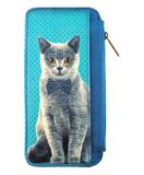 Adorable bow tie cat vegan leather card holder - Mlavi
 - 1