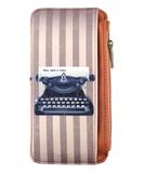 Retro typewriter vegan leather cardholder
