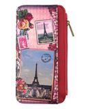 Romantic gift vintage style Paris vegan leather card holder BH-PR001 - Mlavi vegan leather