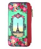 Romantic gift vintage style Paris vegan leather card holder BH-PR004