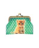 Baby cat faux leather kiss lock frame coin purse - Mlavi
 - 1