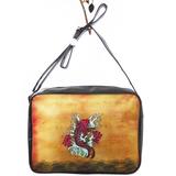 Koi fish & cherry blossom tattoo style print large messenger/laptop bag