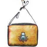 Octopus king tattoo style print large messenger/laptop bag